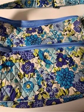 Vera Bradley Quilted Floral Crossbody in Blue, Teal & Purple